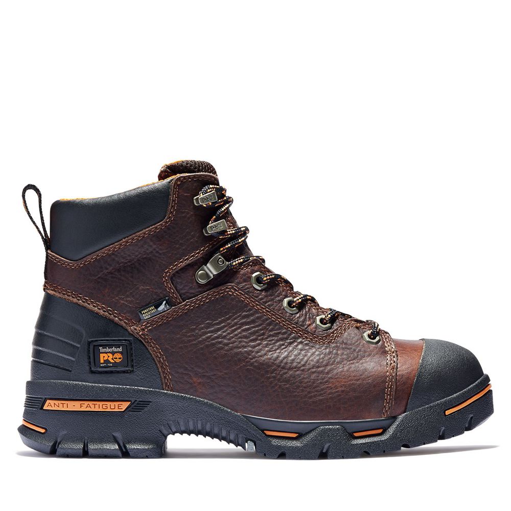 Bocanci De Muncă Timberland Barbati Maro - Pro® Endurance 6\" Soft Toe - Romania - TGNJKH790